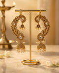 Antique Gold Ear Cuff Jhumkas