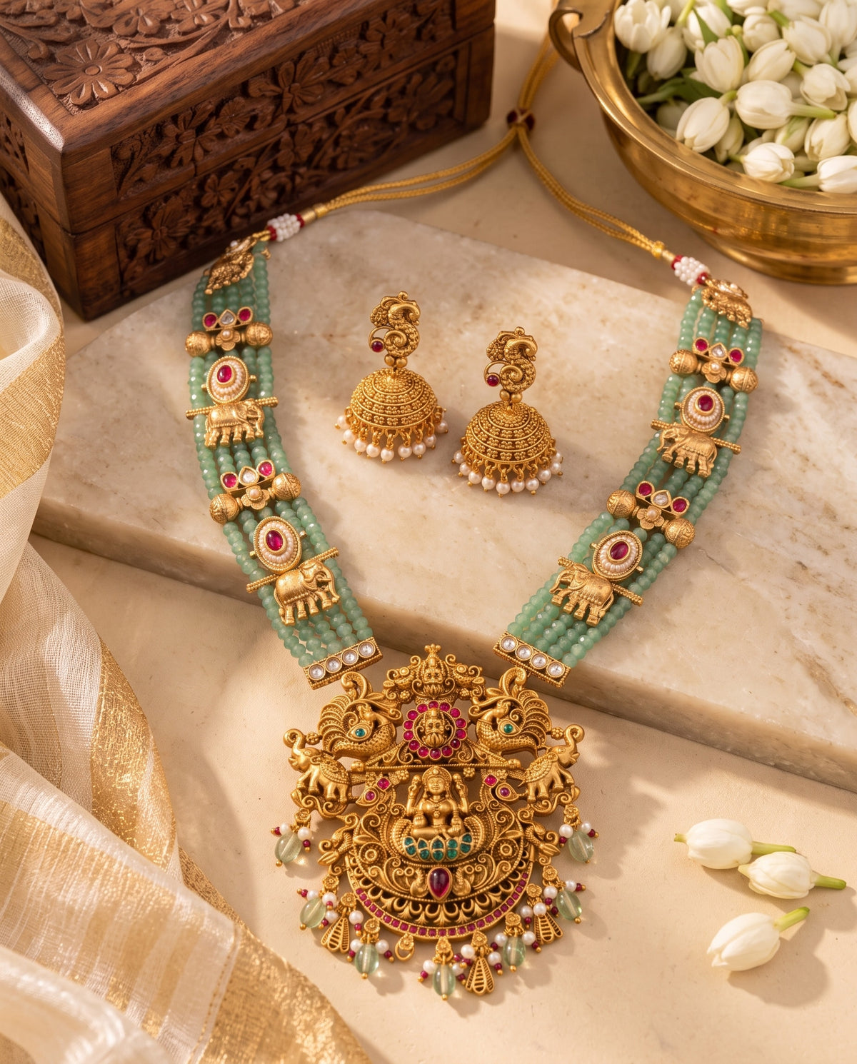Grand Temple Lakshmi Long Haar