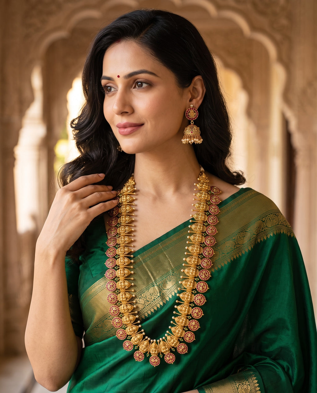 Long Lakshmi Kasu Haram Set