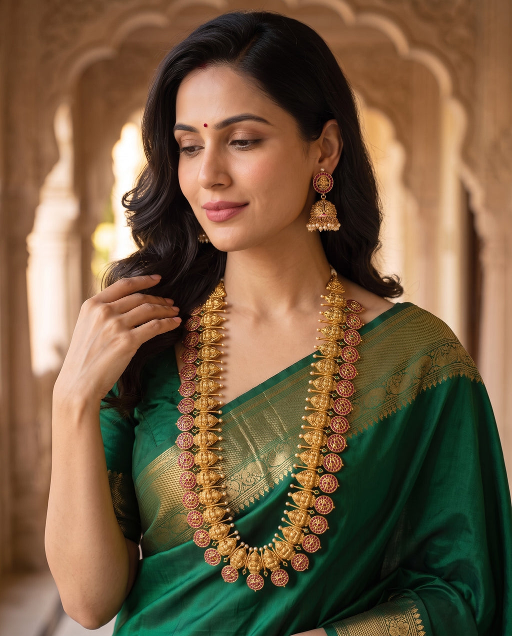 Long Lakshmi Kasu Haram Set