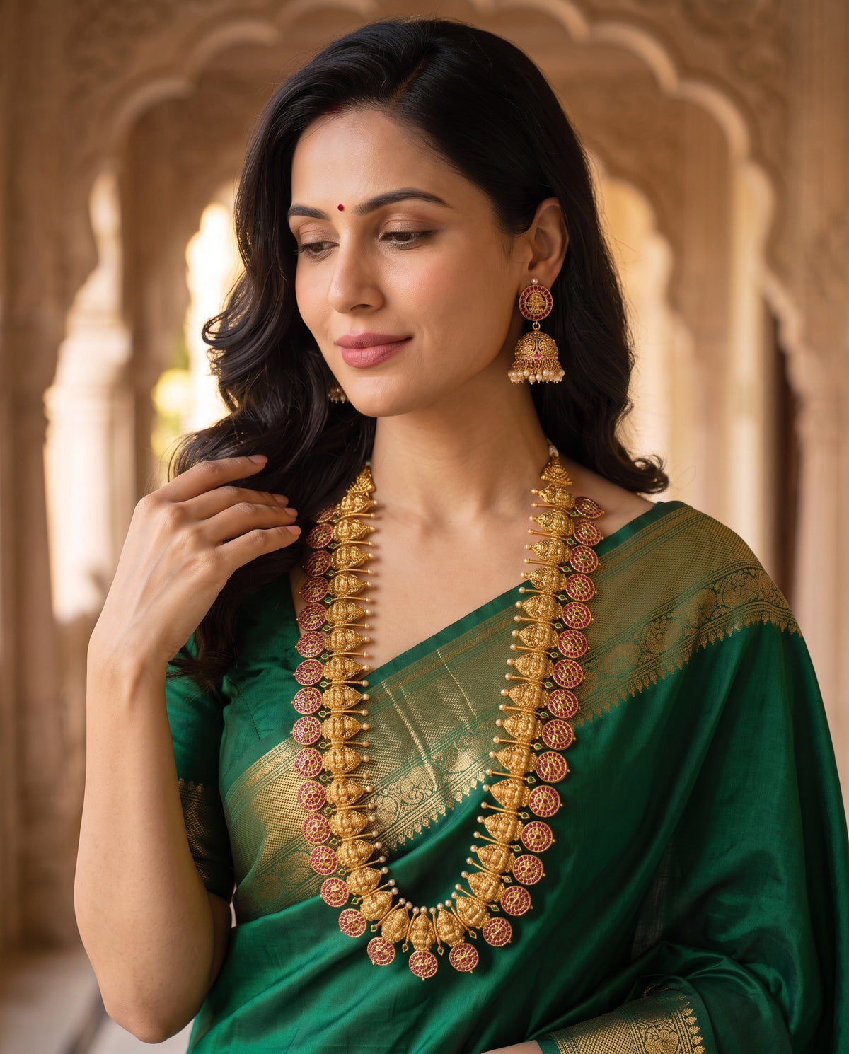 Long Lakshmi Kasu Haram Set