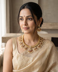 Ruby Crescent Kundan Collar Set